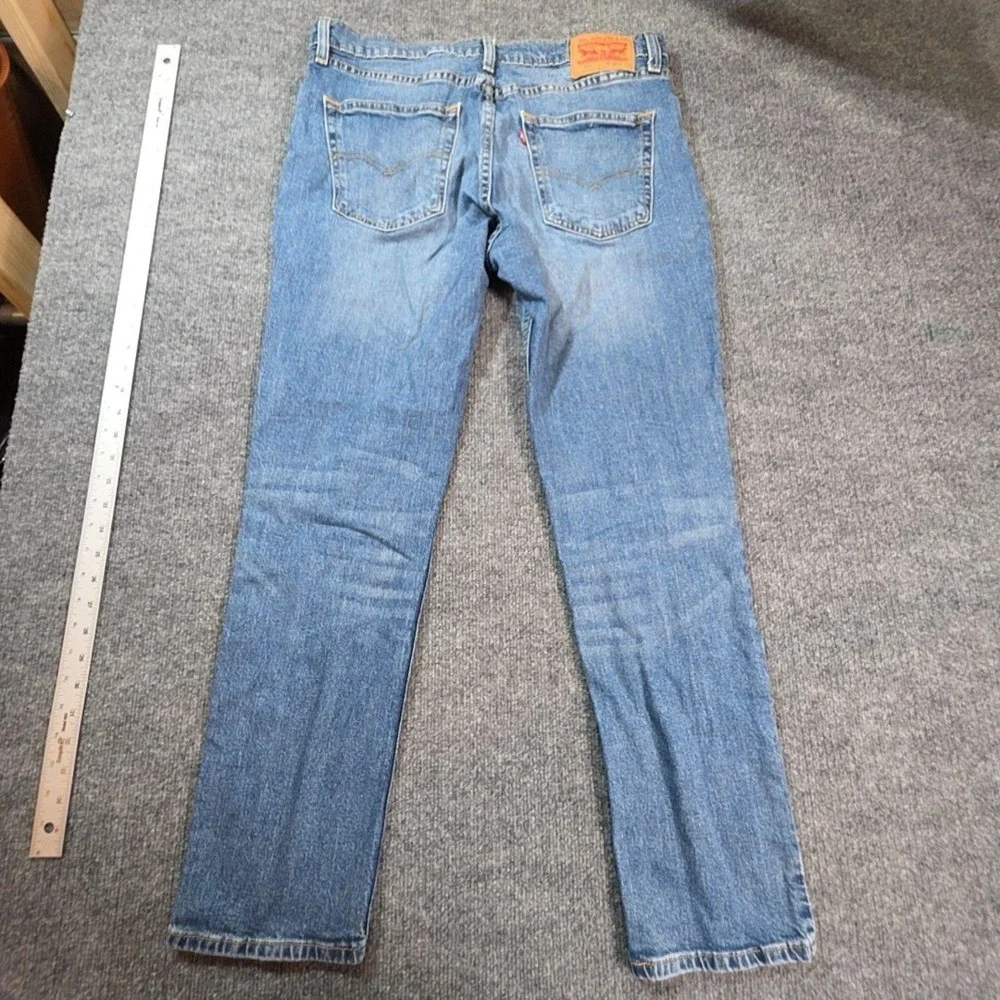 Levis 511 Jeans Mens 36x30 Blue Medium Wash Slim Straight Denim Pants Casual